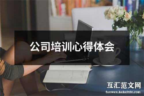 公司培训心得体会
