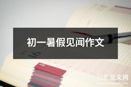 初一暑假见闻作文