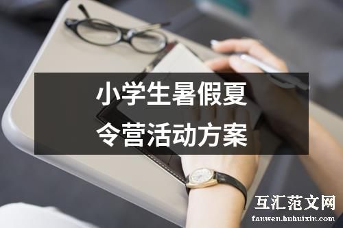 小学生暑假夏令营活动方案