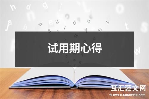 试用期心得
